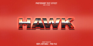 红色背景上的HAWK字样