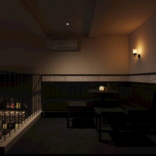 昏暗温馨的室内休闲角落