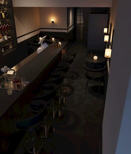 温馨酒吧室内场景