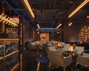 时尚现代风格的室内餐厅