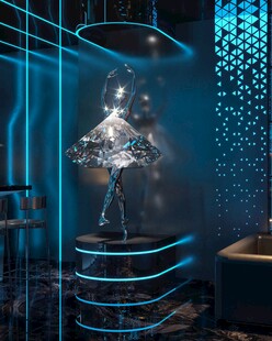 梦幻蓝调科技风艺术装置