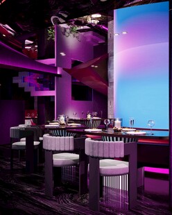 时尚炫酷的酒吧室内场景