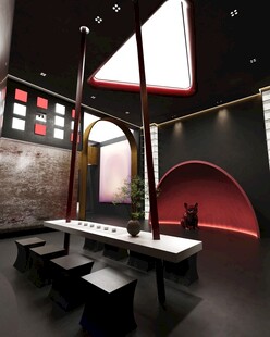 现代时尚室内空间场景