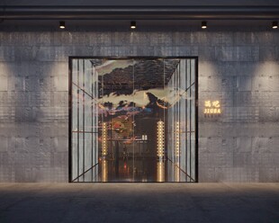 现代风格精致玻璃门设计