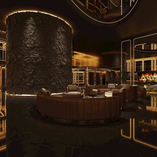 奢华现代风酒吧室内场景