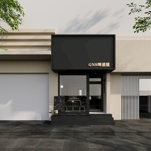 简约现代风格咖啡店外观