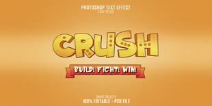 Crush果汁字体样式