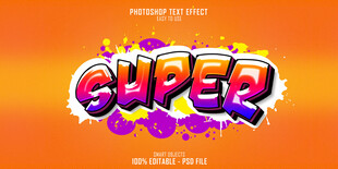 超级游戏艺术字体设计