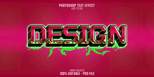 粉色背景上的创意设计字体