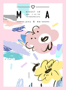 手绘花卉插画图案设计