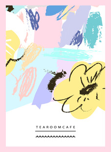 抽象花卉图案背景设计