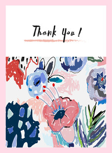 花卉感谢卡