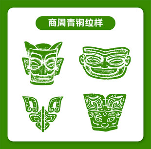 商周青铜纹样图案展示