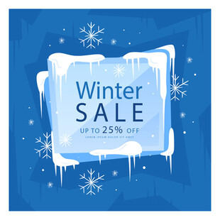 冬季促销海报