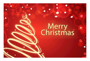 红色圣诞主题装饰图案