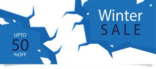 冬季大促折扣海报