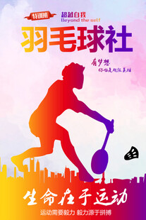 羽毛球海报
