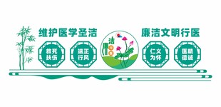 廉洁行医文化墙