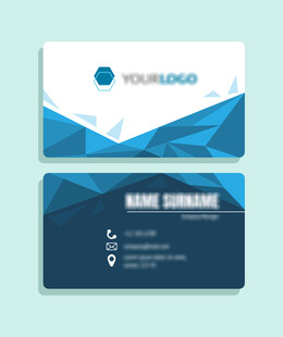 几何风格商务名片设计