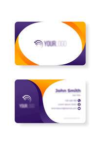 简约商务名片设计示例