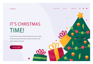 圣诞主题网页界面设计