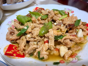 青椒炒肉丝