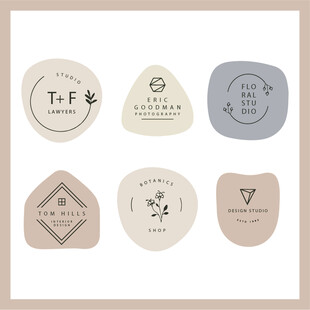 简约风品牌标志设计示例