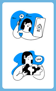 女性打电话与抱娃场景