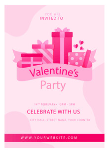 情人节派对宣传海报