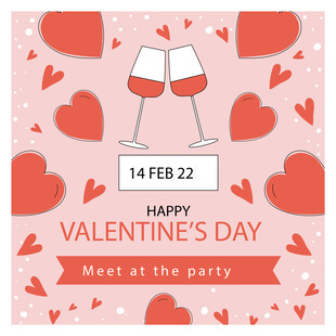 情人节派对宣传图