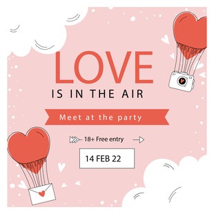 浪漫爱情主题粉色背景图