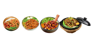卤肉饭擂椒饭菜品图免抠png