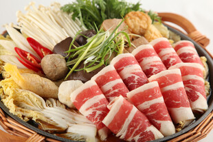 丰盛火锅食材