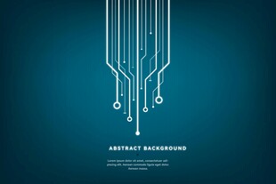 科技感电路线条背景图