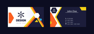 创意几何风格名片设计