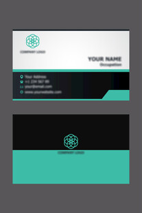 简约现代风商务名片设计