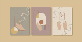 简约风艺术插画作品展示
