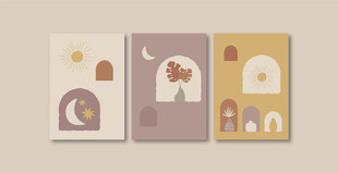 梦幻风格建筑插画