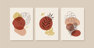 抽象蔬果装饰画组合