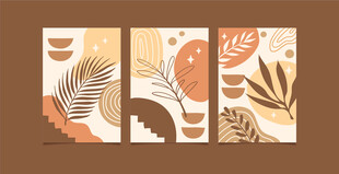 植物图案装饰画设计