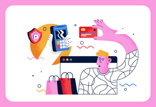 线上购物欢乐场景