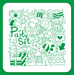 派对元素图案设计