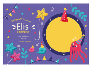 儿童派对装饰插画