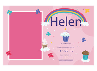 Helen的梦幻生日派对相框