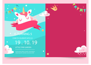 梦幻独角兽促销活动海报