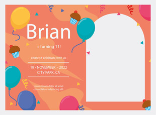 Brian生日派对照片框架