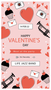 情人节贺卡设计素材