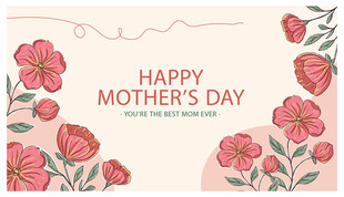 母亲节快乐贺卡设计