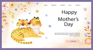 母亲节猫咪主题网页设计
