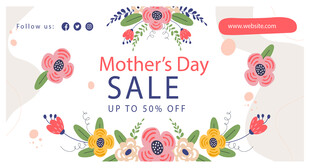 母亲节促销海报